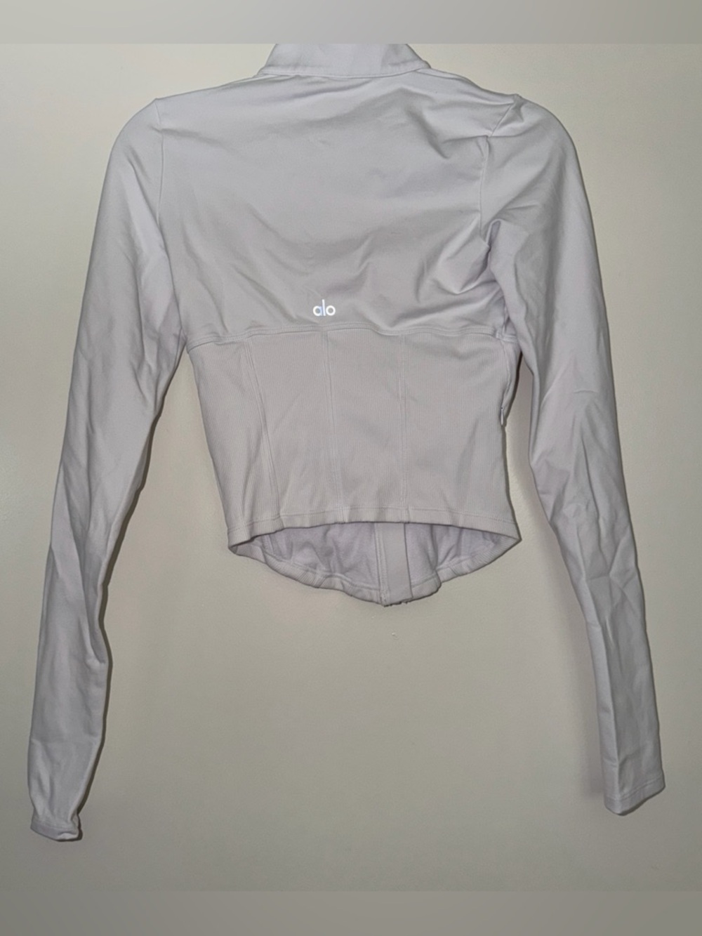 Alo yoga airbrush corset full zip jacket